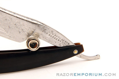 6/8" Wade & Butcher Straight Razor | Black Horn Scales Sheffield, England