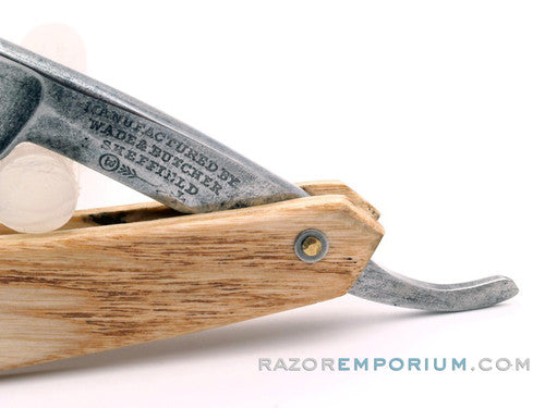 11/16" Wade & Butcher "The Celebrated" Straight Razor w/ Cocobello Wood Scale | Sheffield, England