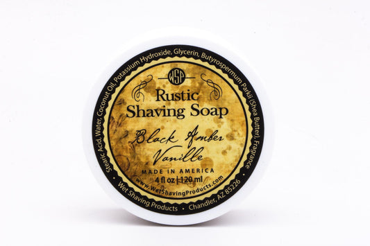 WSP | Black Amber Vanille Rustic Shaving Soap