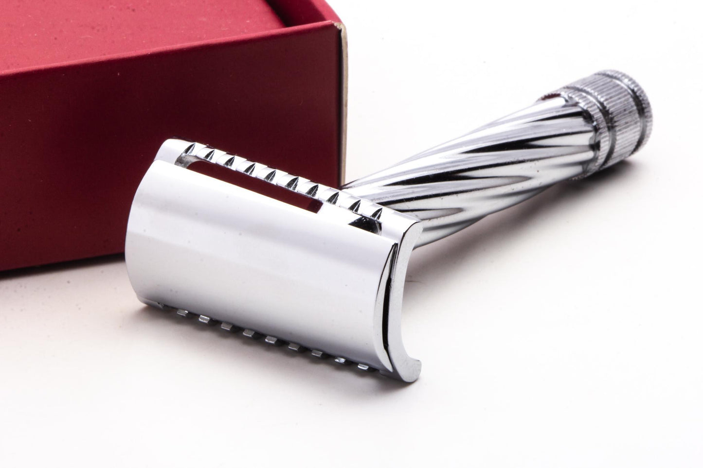 Fatip Chrome Lo Storto Slant Double Edge Safety Razor Set | Original Condition