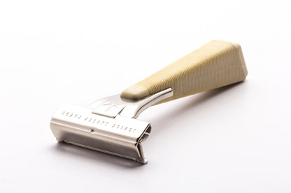 1960's  Schick  Cream Handle  Injector Safety Razor | Original Condition