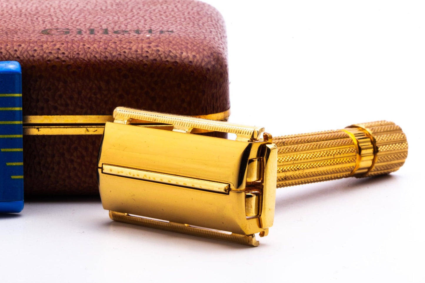 1948-50 Gillette Gold Aristocrat Double Edge Safety Razor Set| 24k Gold Revamp