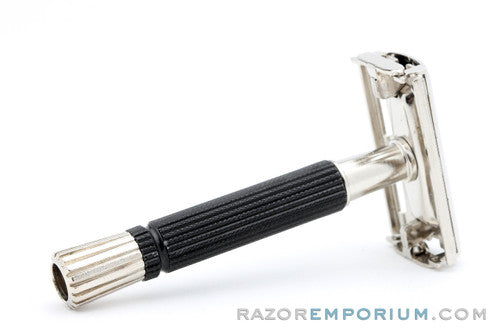 1978 Gillette Black Handle Super Speed Safety Razor Y1