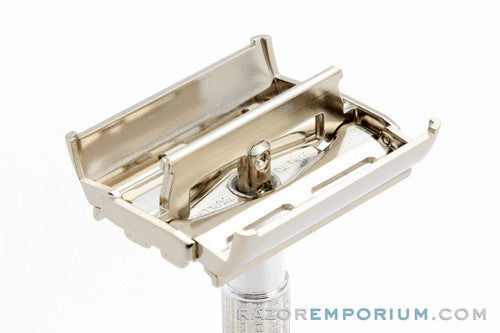 1955 Gillette Blue Tip Light DE Super Speed Razor with Case A1