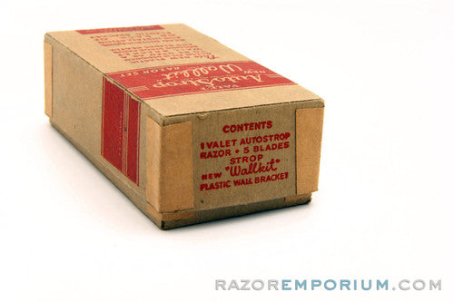 Valet Auto Strop Gold Razor Set w/ Box New Old Stock
