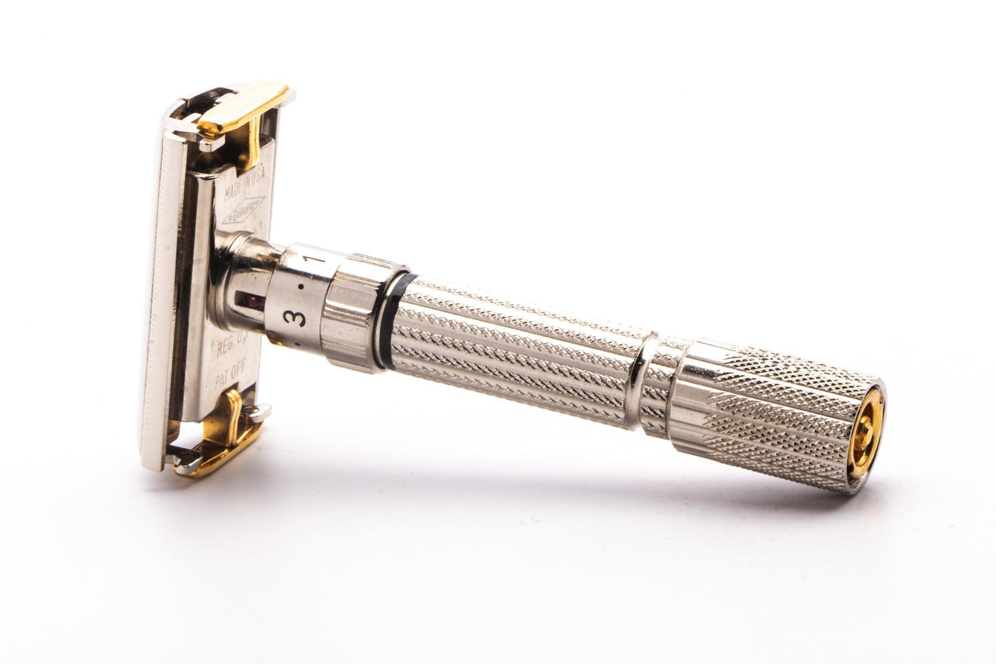 1959 E1 Gillette $1.95 Fatboy Double Edge Safety Razor | Two-Toned Revamp