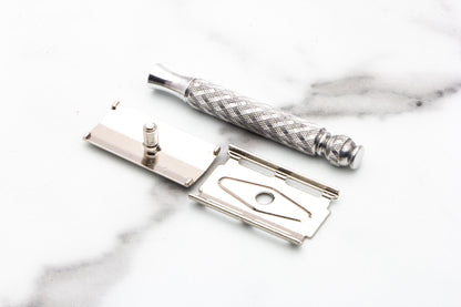 1980's Gillette British Armed Forces Falkland War Spiral Tech Double Edge Safety Razor Set | Original Condition