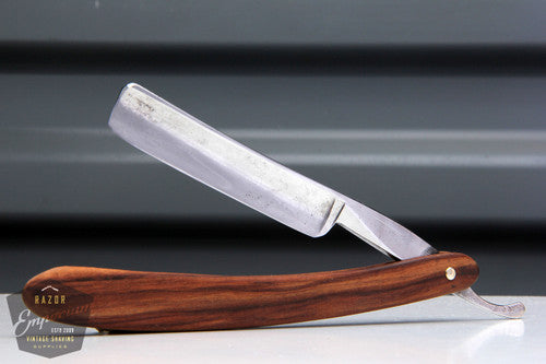 5/8" Half Hollow straight edge razor | w/ Original Wood Scales