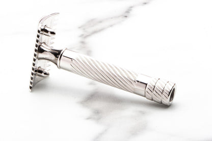 1914-1924 Gillette Old Type Military Bulldog Double Edge Safety Razor Set | Rhodium Revamp