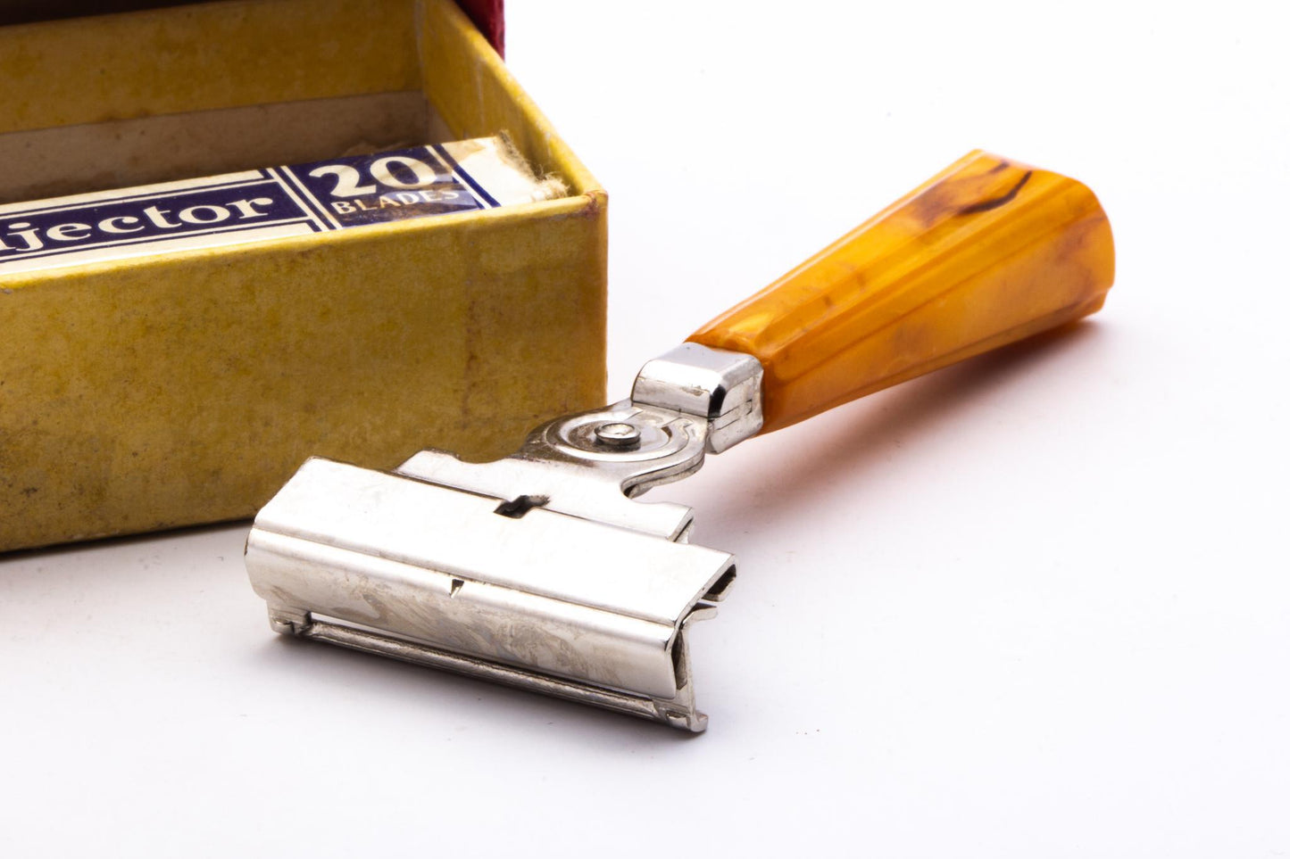1940's Eversharp Schick Injector with Bakelite Handle & Original Box | Original Condition