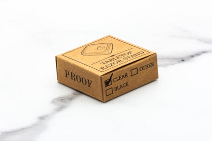 Proof | Tabletop Razor Stand - Clear