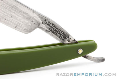 13/16" Frederick Reynolds Straight Razor w/ Olive Scales | Sheffield, England