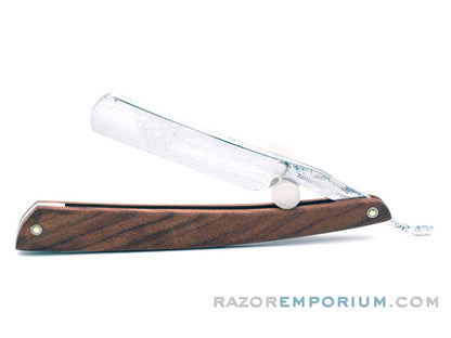 5/8" John Williams "Damascus Steel" Straight Razor w/ Cocobello Wood | Sheffield