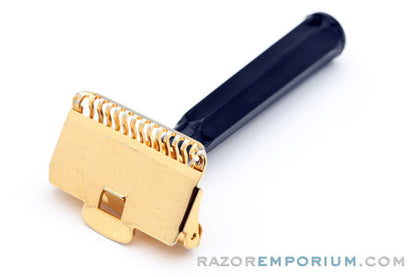 1940's Gem Junior Gold Single Edge Safety Razor Set - Mint