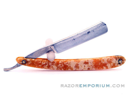 5/8" Geneva Cutlery Co. Hollow Ground Straight Razor w/ Original Scales