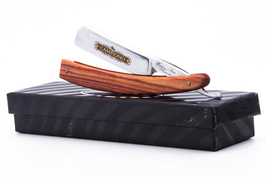 6/8" Ertan Süer Rasoir Sabre Campiono Carbon Straight Razor | Rosewood Scales
