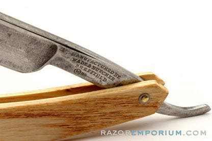 9/16" Wade & Butcher "The Celebrated" Straight Razor w/ Cocobello Wood Scale | Sheffield, England