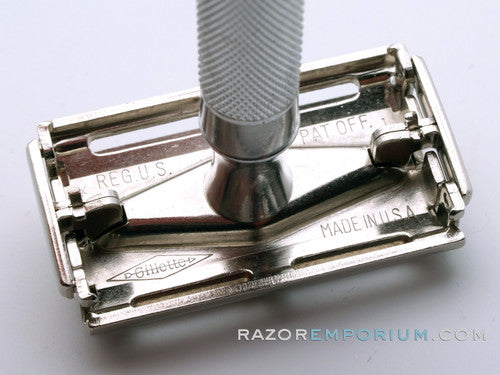 1952 X1 Gillette Black Tip Double Edge Super Speed Set