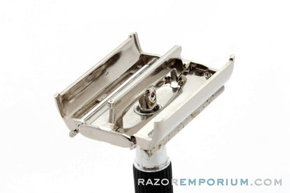 1971 Gillette Black Handle Super Speed DE Safety Razor - R2