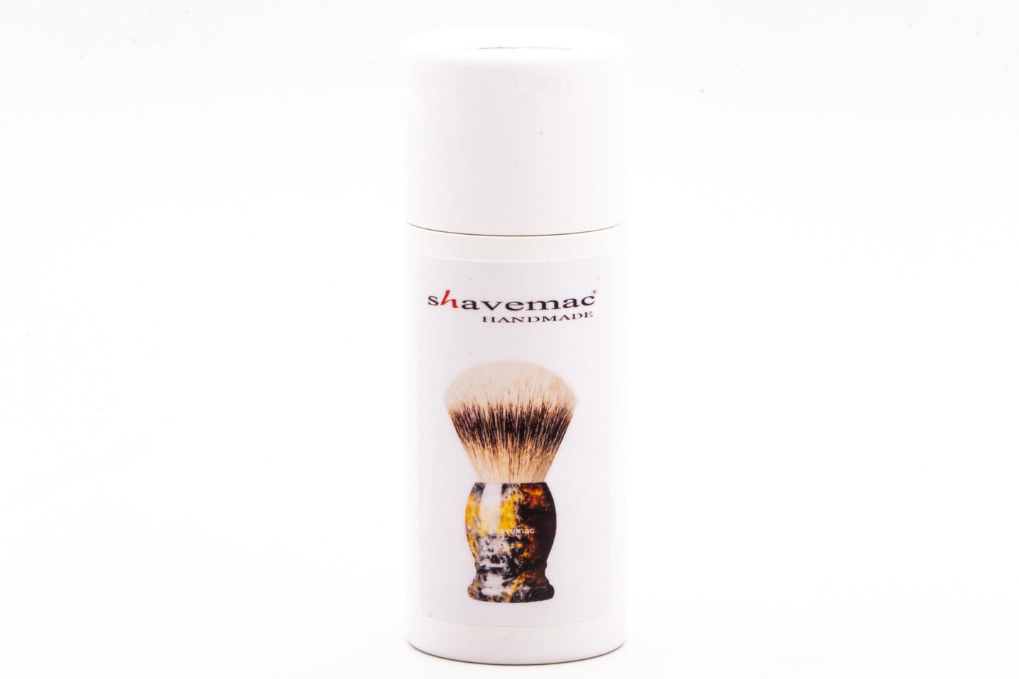 Shavemac |  Silvertip Badger Shave Brush With Slate & Gold Marbled Handle