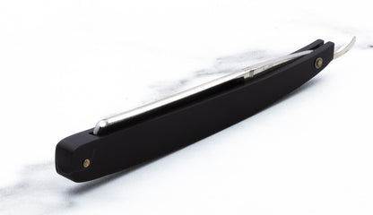 4/8'' Vintage Restored Genco Straight Razor With Black Acrylic Scales