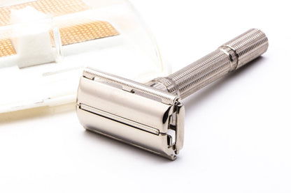 1962 H3 Gillette Slim Adjustable Double Edge Safety Razor Set | Original Condition