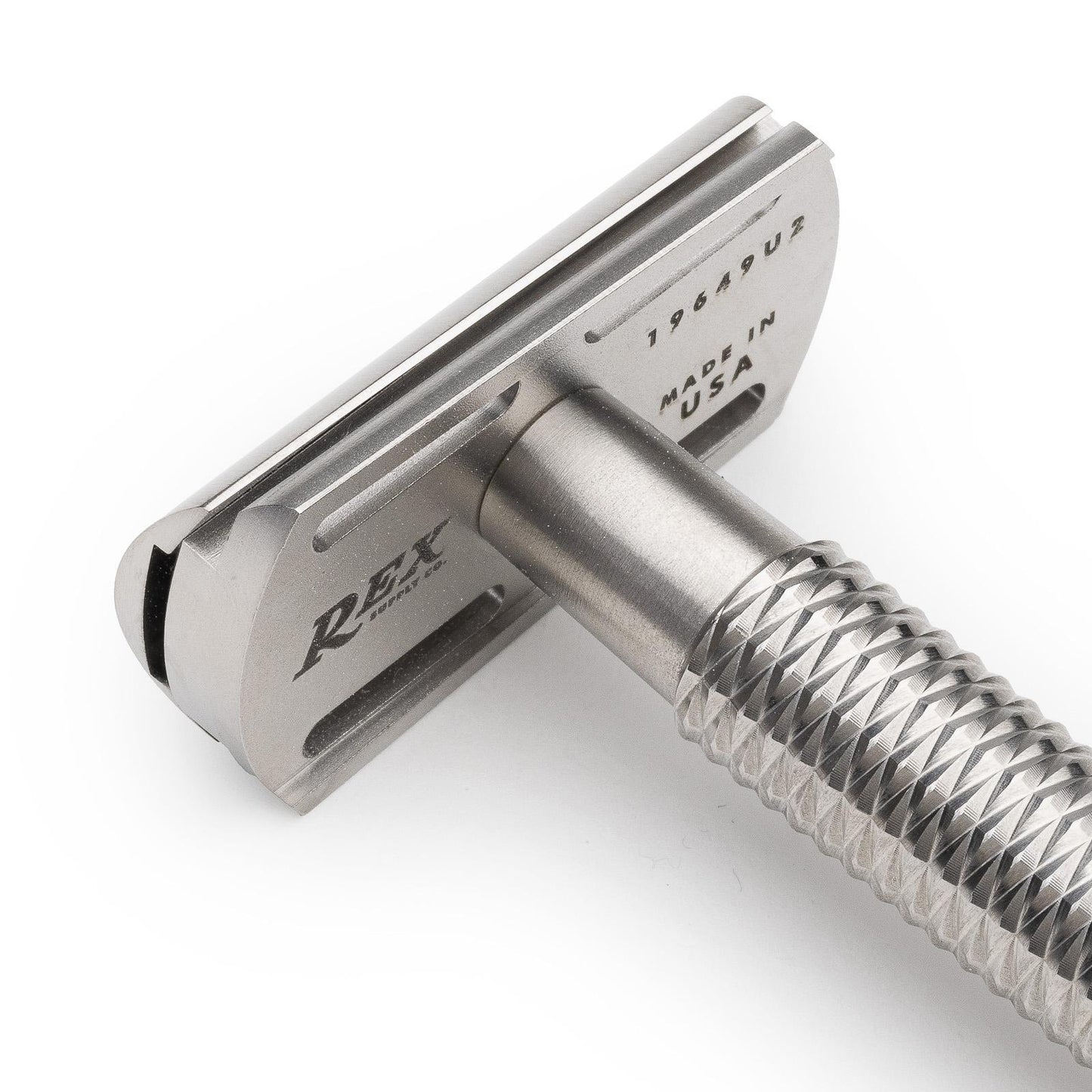 Rex Supply Co. | Sentry Slant XL Three Piece Stainless Steel Double Edge Safety Razor