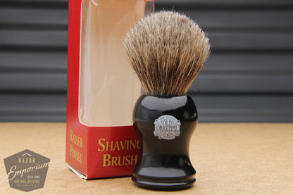 Progress Vulfix Pure Badger Shaving Brush, Black Handle