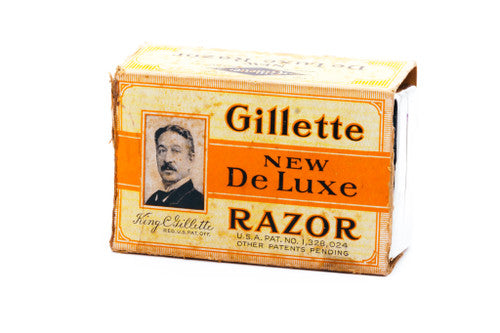 1931 Gillette NEW Deluxe Big Boy Razor w/ Case, Blade Bank, and Box - Rhodium Revamp