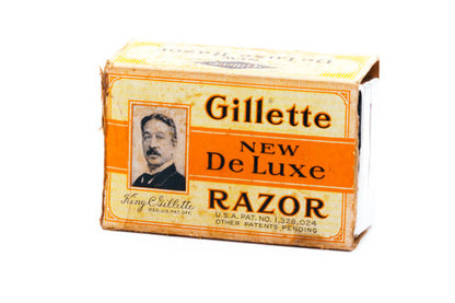 1931 Gillette NEW Deluxe Big Boy Razor w/ Case, Blade Bank, and Box - Rhodium Revamp