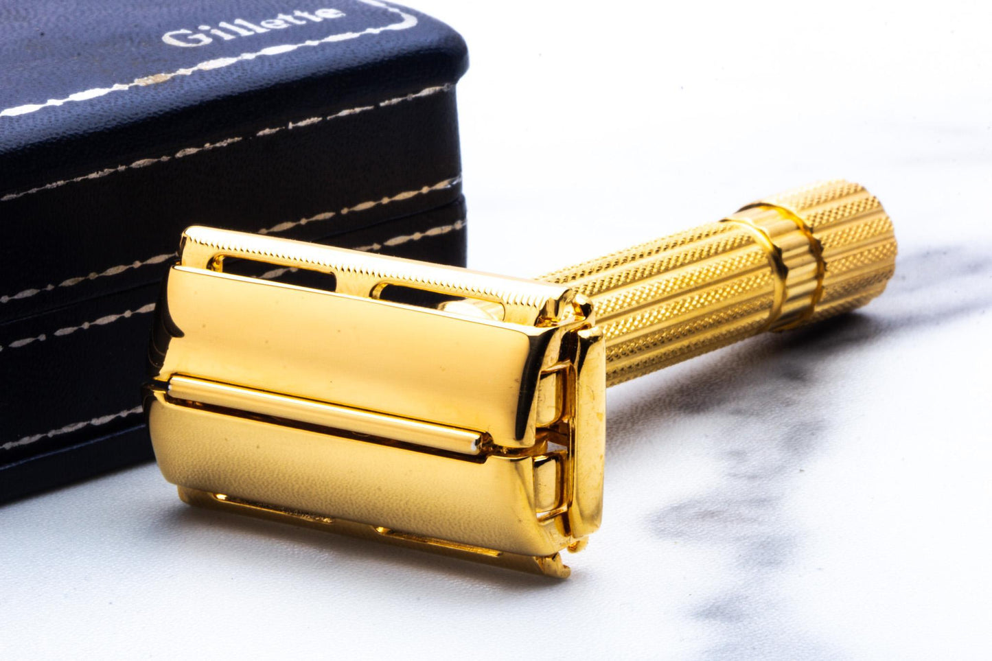 1946-47 Gillette Gold Aristocrat Double Edge Safety Razor  | 24K Gold Revamp