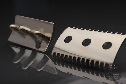 Gillette 1910s Cap & Guard * Nickel REVAMPED – Razor Emporium