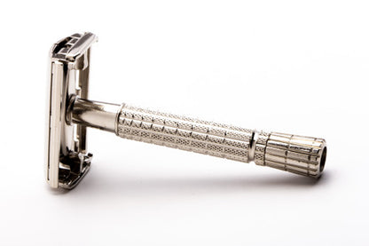 1960 F2 Gillette Flare Tip TTO Super Speed Double Edge Safety Razor | Factory Nickel Revamp