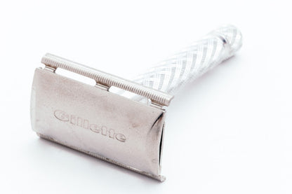 1971 Gillette British Ball End Tech Spiral Handle Razor R4