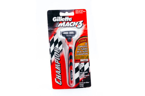 1990's Gillette Mach 3 Champion - Spanish Collectible Set - Cartridge Razor NOS