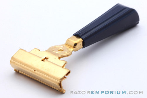 1950's Eversharp Schick Gold Injector Razor and Bakelite Handle