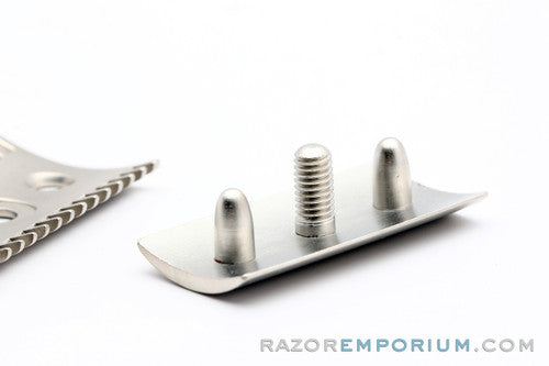 1917 Gillette Old Type Cap & Guard | Satin Nickel Revamp | Universally Threaded