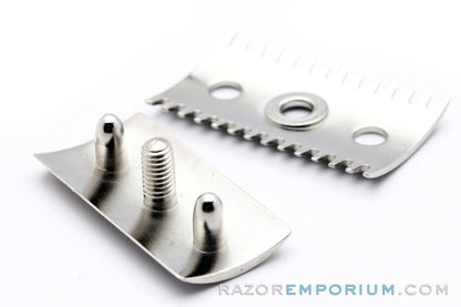 1909 Gillette Cap & Guard | Factory Nickel Revamp | Universally Threaded