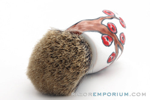 PantaRei Karpa Koi Silvertip Badger Shave Brush- Pre-Owned