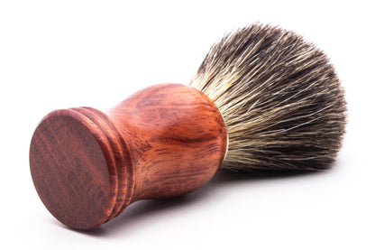Plisson 1808 | Bubinga Wood High-Mounted Russian Grey Badger Shaving Brush