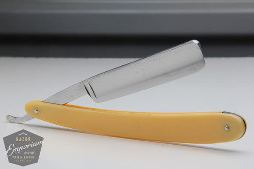 5/8" Genco Army & Navy Straight Razor w/ Celluloid Scales Hollow | Geneva, New York, USA
