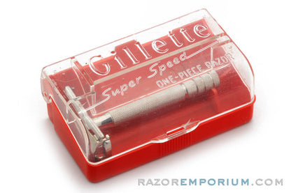 1952 Gillette Super Speed TTO Safety Razor Styrene Case
