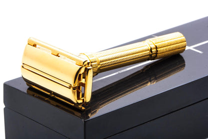 1961 G3 Gillette Gold Slim Aristocrat Adjustable Double Edge Safety Razor Set | Original Condition