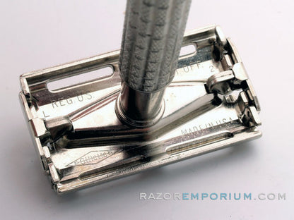 1966 L2 Flare Tip Super Speed DE Safety Razor | Nickel Revamp