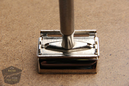 Gillette 1950's Notched Original Super Speed (DE) Safety Razor- * Revamped- Nickel