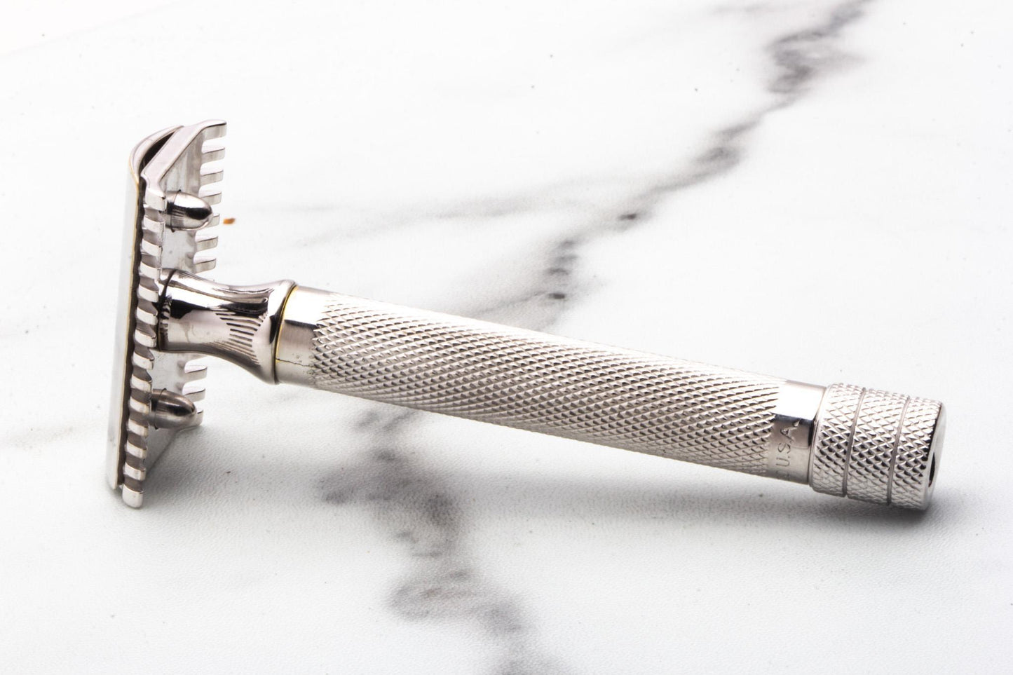1920  Gillette Big Fellow Double Edge Safety Razor Set With Original Box | Rhodium Revamp