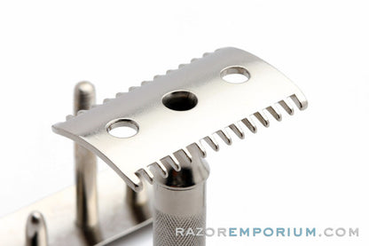 1922 Gillette Single Ring DE Safety Razor | Factory Nickel Revamp
