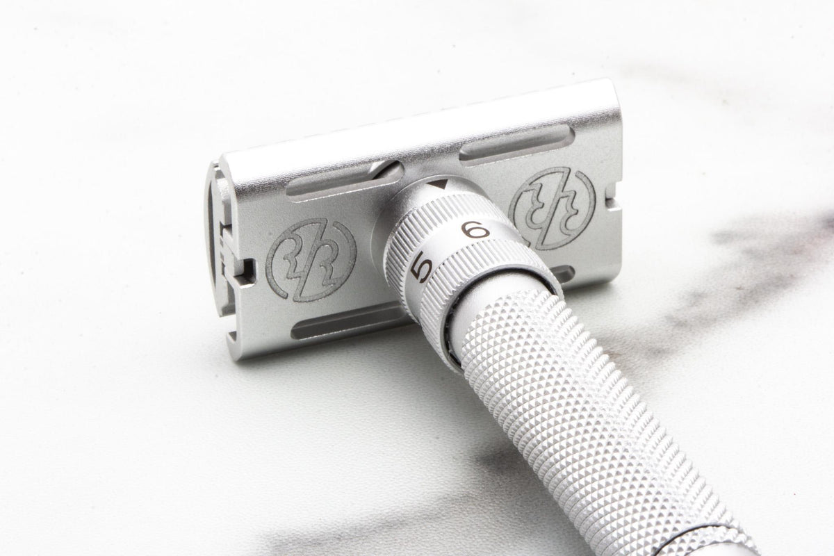 Rockwell Razors | SETPOINT Silver Aluminum Adjustable Safety Razor