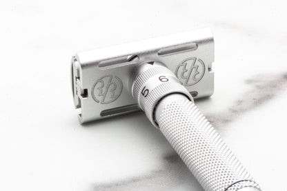 Rockwell Razors | SETPOINT Silver Aluminum Adjustable Safety Razor