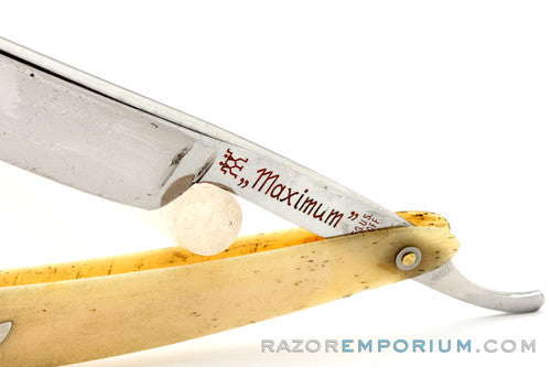 9/16" J.A. Henckels #409 "Maximum" Straight Razor w/ Case | Solingen, Germany